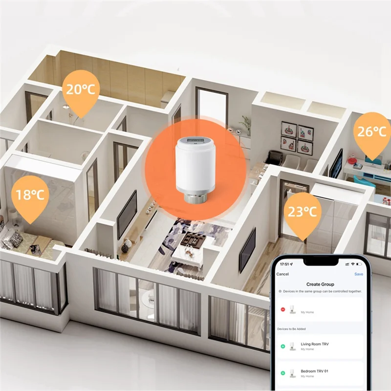 Умный термостат Tuya Wi-Fi, термостатический привод клапана радиатора TRV, регулятор температуры для Alexa, дома, Алисы, прочный
Умный термостат Tuya Wi-Fi, термостатический привод клапана радиатора TRV, регулятор температуры для Alexa, дома, Алисы, прочный