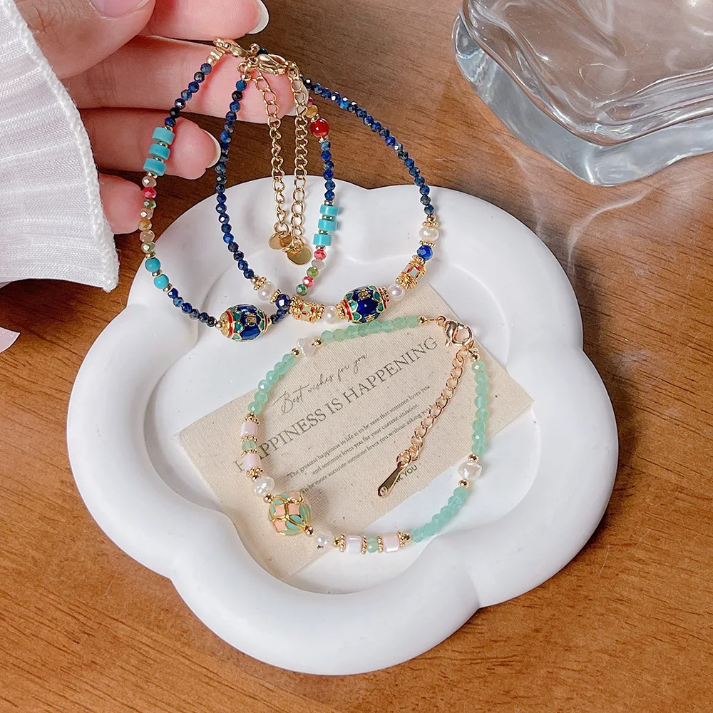 Ruifan Vintage Lapis Lazuli Aventurine Beaded Bracelet Women Natural Pearl Cloisonne Charm Adjustable Boho Chic Jewelry 1579
Ruifan Vintage Lapis Lazuli Aventurine Beaded Bracelet Women Natural Pearl Cloisonne Charm Adjustable Boho Chic Jewelry 1579