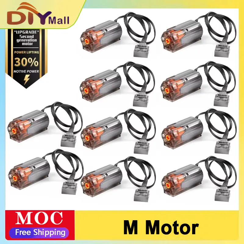 Набор двигателей с функциями питания Mould King, двигатели M, совместимые с Legoeds для строительных блоков MOC Car Robot
Набор двигателей с функциями питания Mould King, двигатели M, совместимые с Legoeds для строительных блоков MOC Car Robot