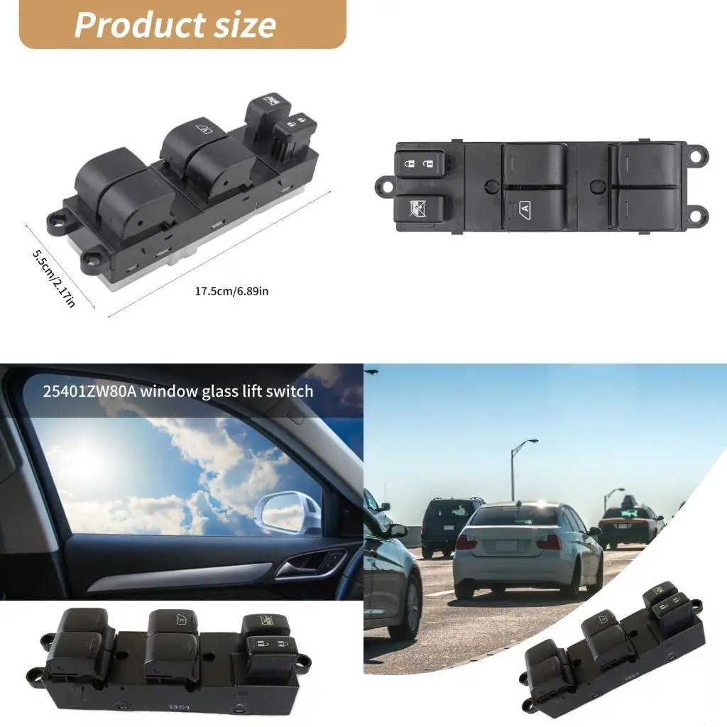 02DE Front Left Door Glass Lifter Button Automotive Accessories for 2009-2012 Car Power Window Switch 25401ZW80A
02DE Front Left Door Glass Lifter Button Automotive Accessories for 2009-2012 Car Power Window Switch 25401ZW80A