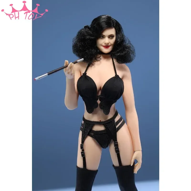 1/6 Scale Female Soldier Black White Lace Underwear with Sling Stockings Lingerie Model for 12" Action Figure Doll Outfit Gift
1/6 Scale Female Soldier Black White Lace Underwear with Sling Stockings Lingerie Model for 12" Action Figure Doll Outfit Gift