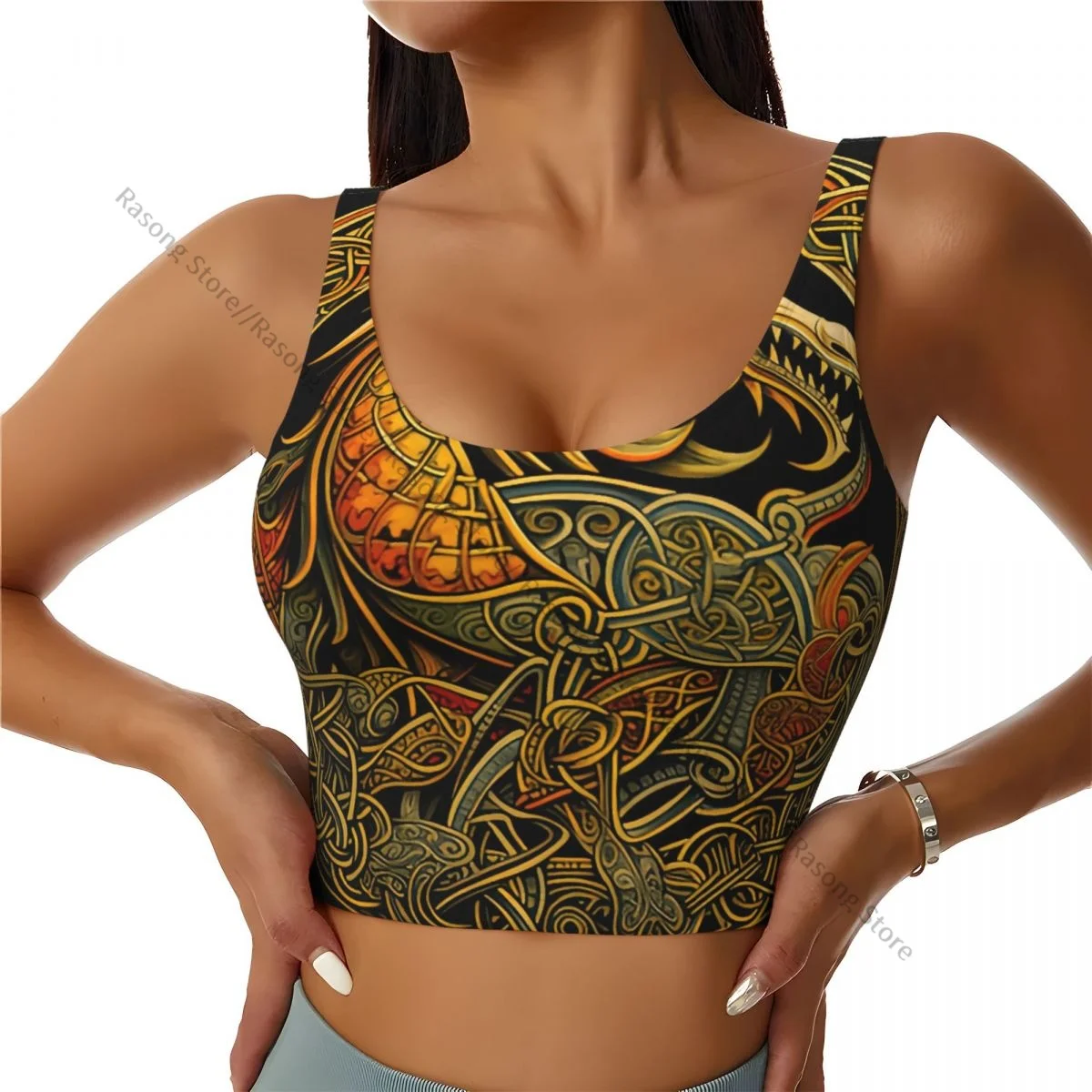 Women Sexy Sports Vest Tribal Dragon Background Female Streetwear Sport Lingerie Tee Crop Top
Women Sexy Sports Vest Tribal Dragon Background Female Streetwear Sport Lingerie Tee Crop Top