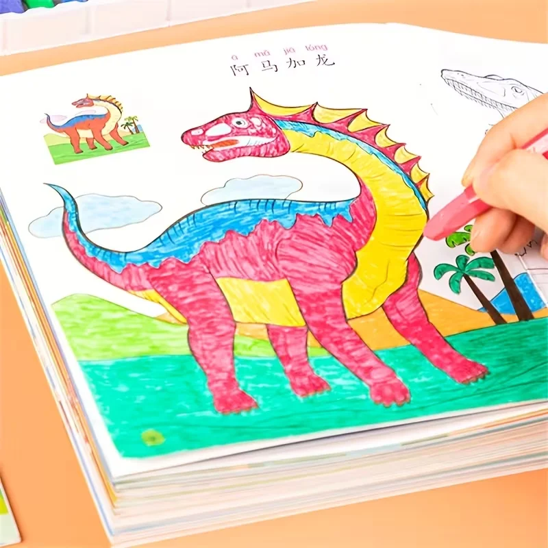 8-книги книжки-раскраски эпохи динозавров для малышей, книги для рисования раннего образования для детей
8-книги книжки-раскраски эпохи динозавров для малышей, книги для рисования раннего образования для детей
