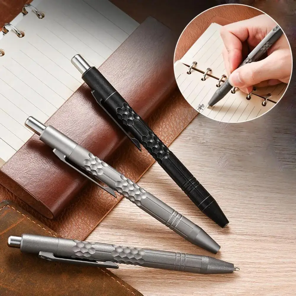 1 Piece 0.5mm Retractable Titanium Alloy Pen Signature Business Gift Bolt Action Pen Fit G2 Refill
1 Piece 0.5mm Retractable Titanium Alloy Pen Signature Business Gift Bolt Action Pen Fit G2 Refill