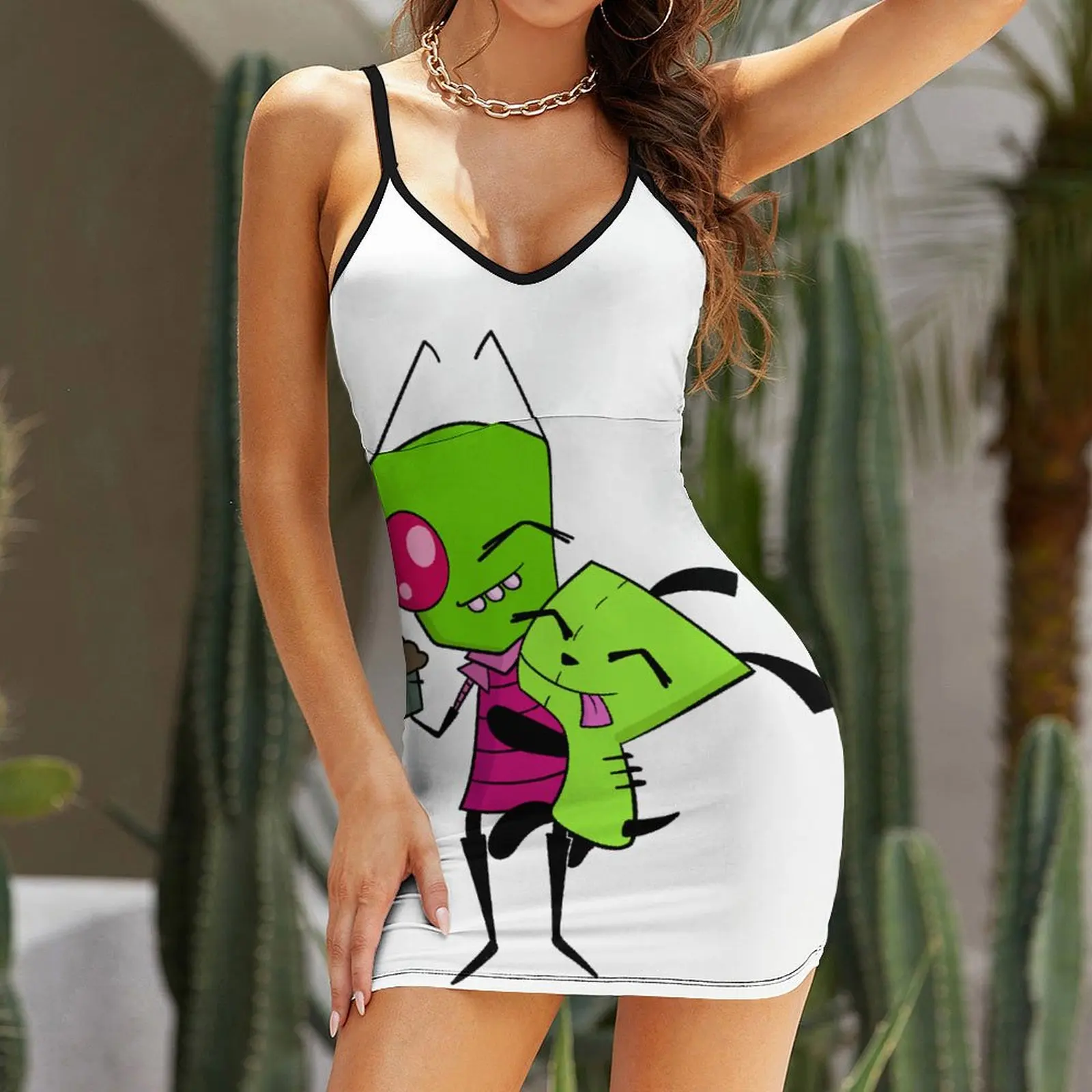 Zim And Gir на продажу, женское платье на бретельках, экзотическое женское платье с графическим рисунком, саркастическое платье на бретельках для вечеринок
Zim And Gir на продажу, женское платье на бретельках, экзотическое женское платье с графическим рисунком, саркастическое платье на бретельках для вечеринок