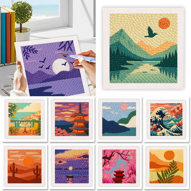GATYZTORY Punch Needle Embroidery Kits for Beginner Scenery DIY Crafts with Yarns for Adults Embroidery Punch Needle Kit
GATYZTORY Punch Needle Embroidery Kits for Beginner Scenery DIY Crafts with Yarns for Adults Embroidery Punch Needle Kit