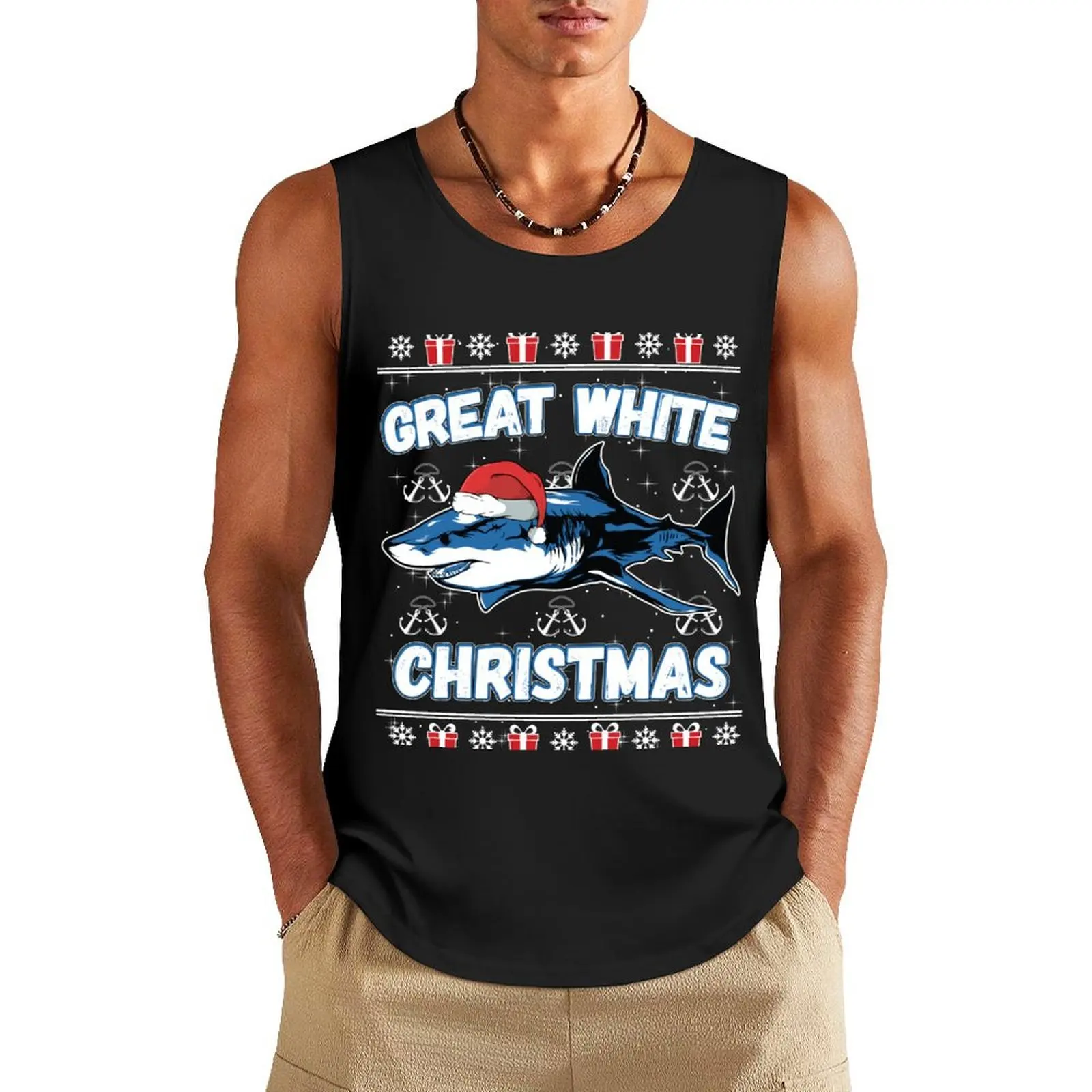 Funny Ugly Christmas Sweater - Great White Christmas Shark Lover Gift Tank Top T-shirt male t shirt Gym man
Funny Ugly Christmas Sweater - Great White Christmas Shark Lover Gift Tank Top T-shirt male t shirt Gym man
