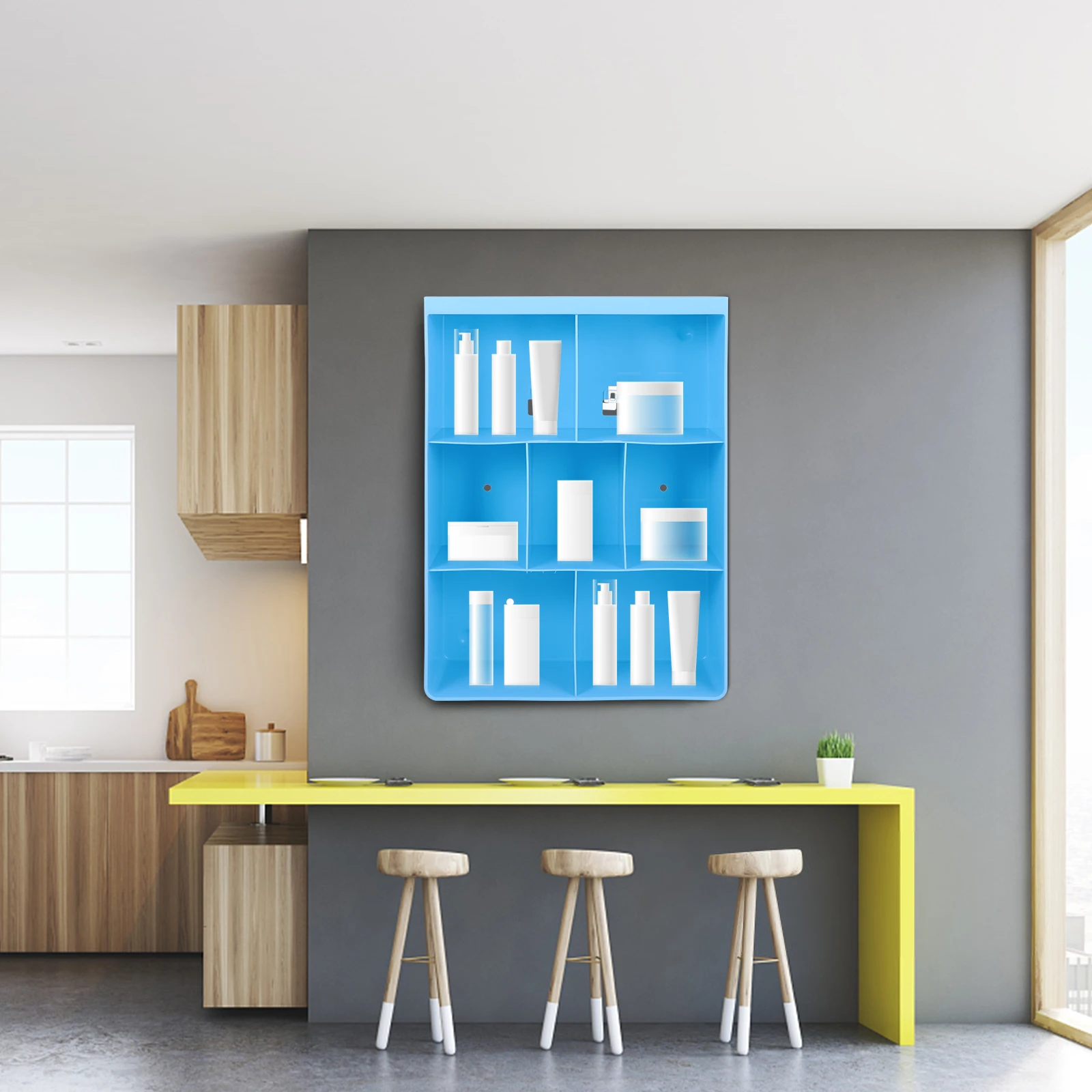 Wall mounted Rack Large Bathroom Shelf Without Storage Rack Punching PP Material Practical Decorative
Wall mounted Rack Large Bathroom Shelf Without Storage Rack Punching PP Material Practical Decorative