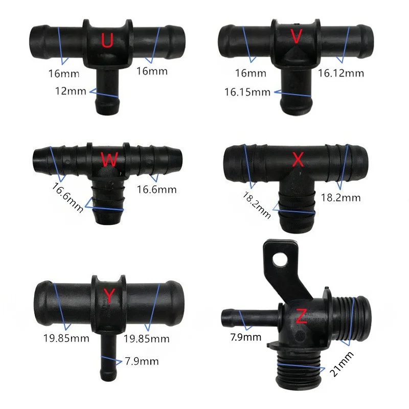 tee connector 8mm 16mm 20mm23mmfuel line quick connector plastic High temperature resistance quality with black color 2pcs a lot
tee connector 8mm 16mm 20mm23mmfuel line quick connector plastic High temperature resistance quality with black color 2pcs a lot