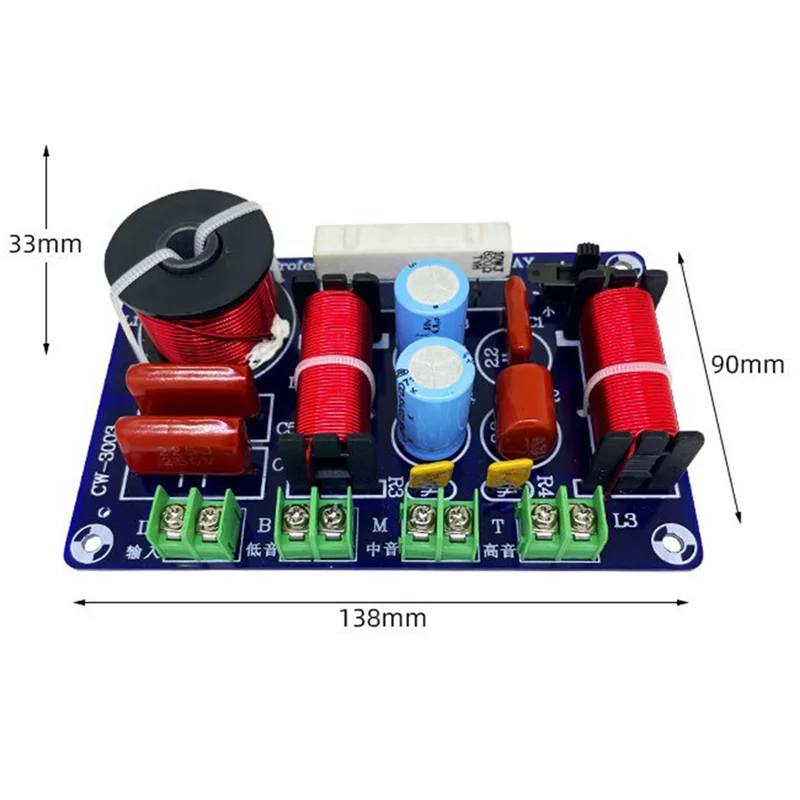 A88M 3 Way Frequency Divider Hi-Fi Crossover Audiophile Home Theater High Middle and Low Speakers Retrofit Crossov Crossover
A88M 3 Way Frequency Divider Hi-Fi Crossover Audiophile Home Theater High Middle and Low Speakers Retrofit Crossov Crossover