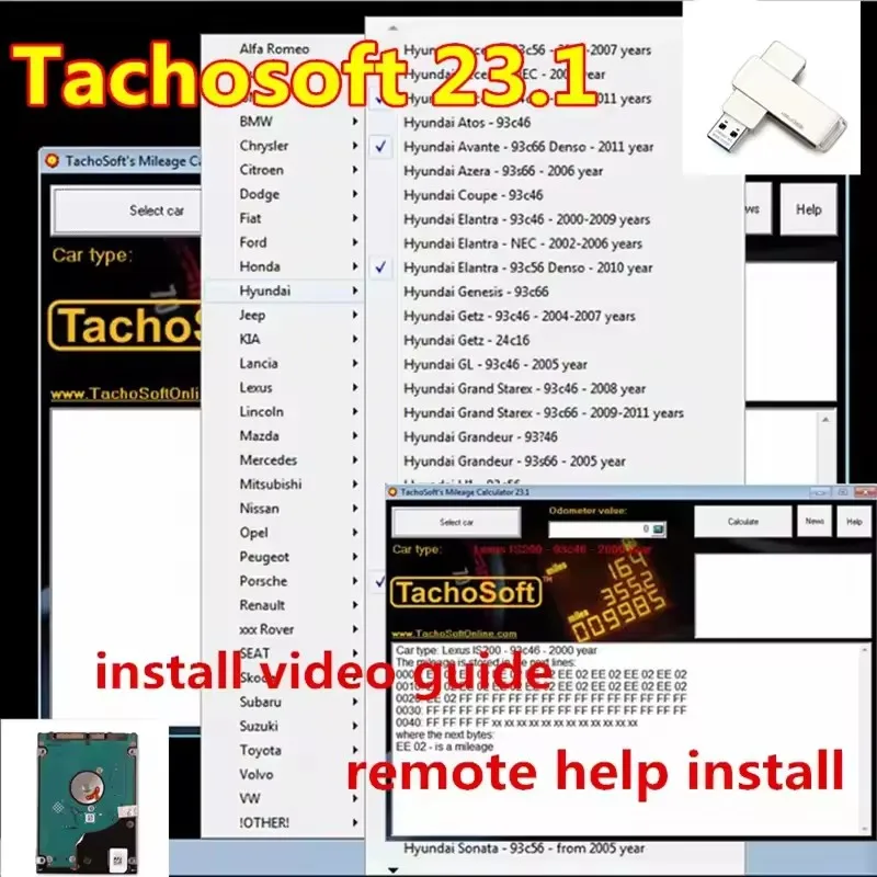 La más nueva calculadora de kilometraje TachoSoft 23,1 reparación de software de kilometraje calculadora TachoSoft con licencia
La más nueva calculadora de kilometraje TachoSoft 23,1 reparación de software de kilometraje calculadora TachoSoft con licencia