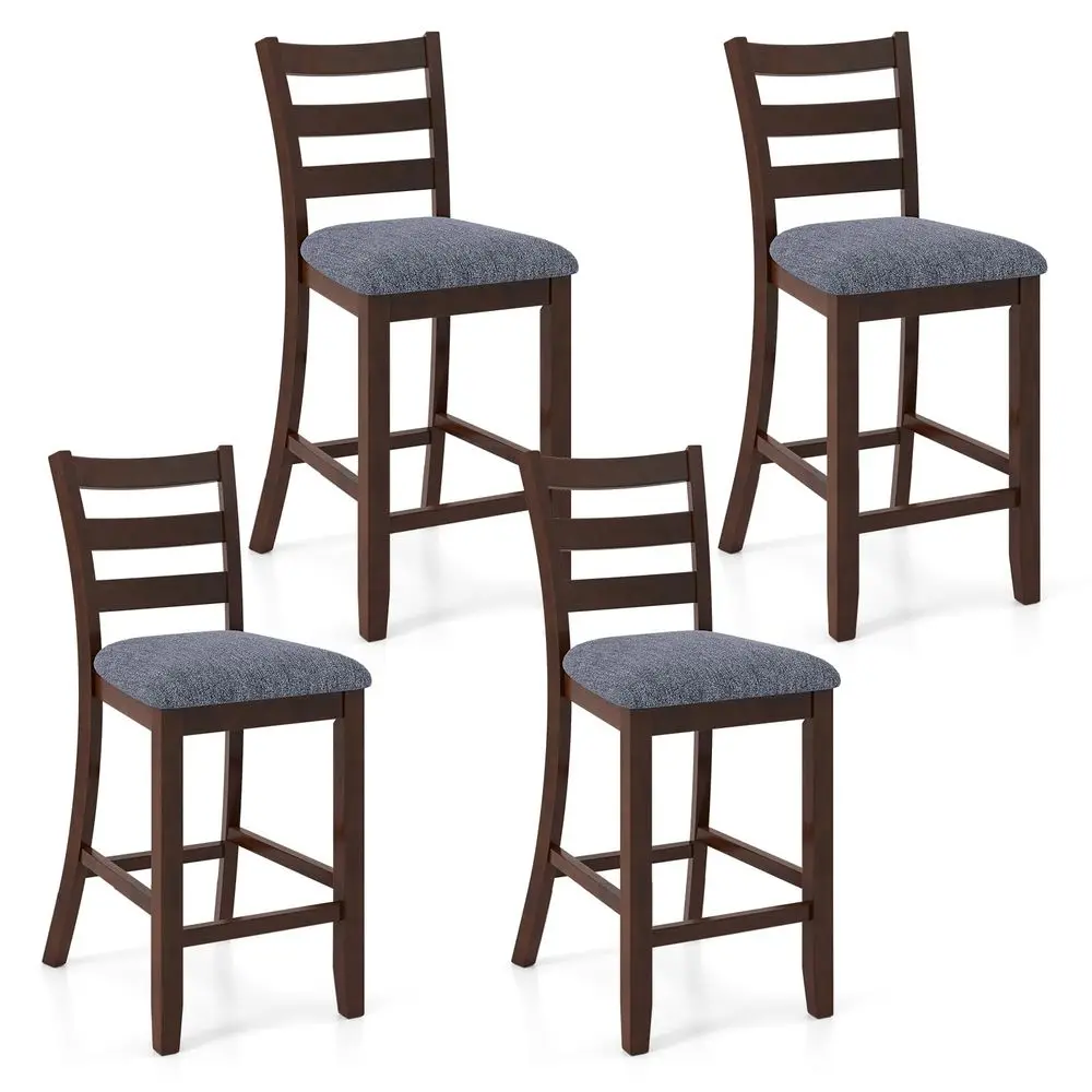 Bar Stools Set of 4, 26 holstered Counter Height Barstools with Back, Padded Seat amp Footrest, Farmhouse Wooden Bar Chairs f
Bar Stools Set of 4, 26 holstered Counter Height Barstools with Back, Padded Seat amp Footrest, Farmhouse Wooden Bar Chairs f