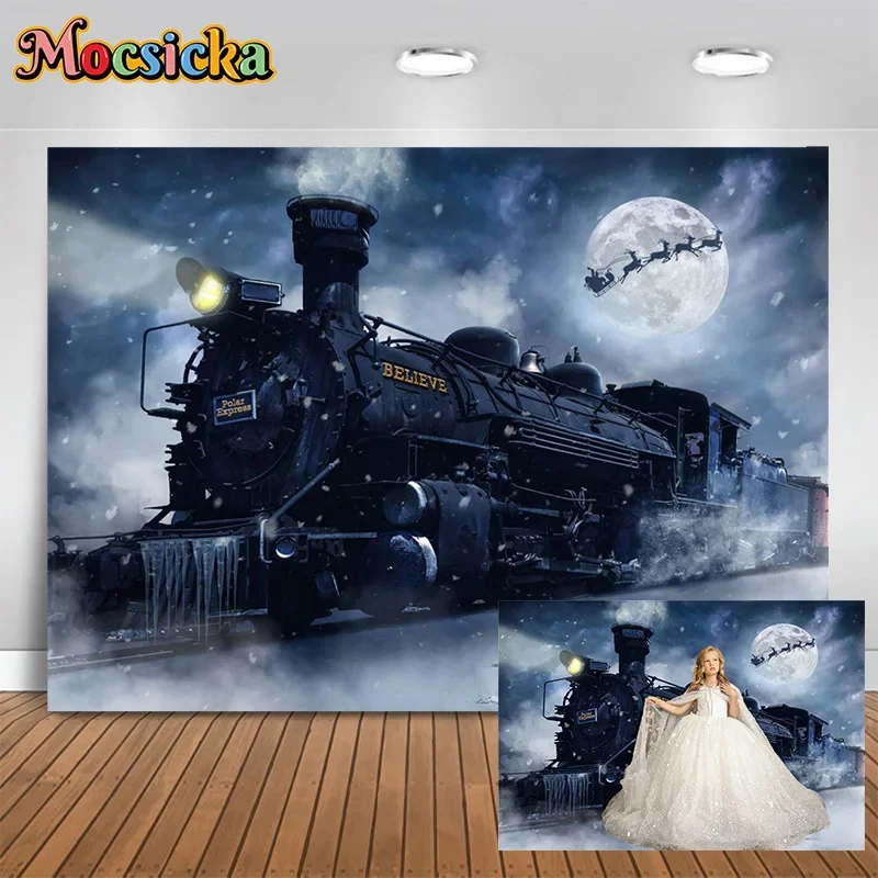 Mocsicka Christmas Photography Background Santa Claus Train Moon Birthday New Year's Eve Party Cake Smash Photography Studio
Mocsicka Christmas Photography Background Santa Claus Train Moon Birthday New Year's Eve Party Cake Smash Photography Studio