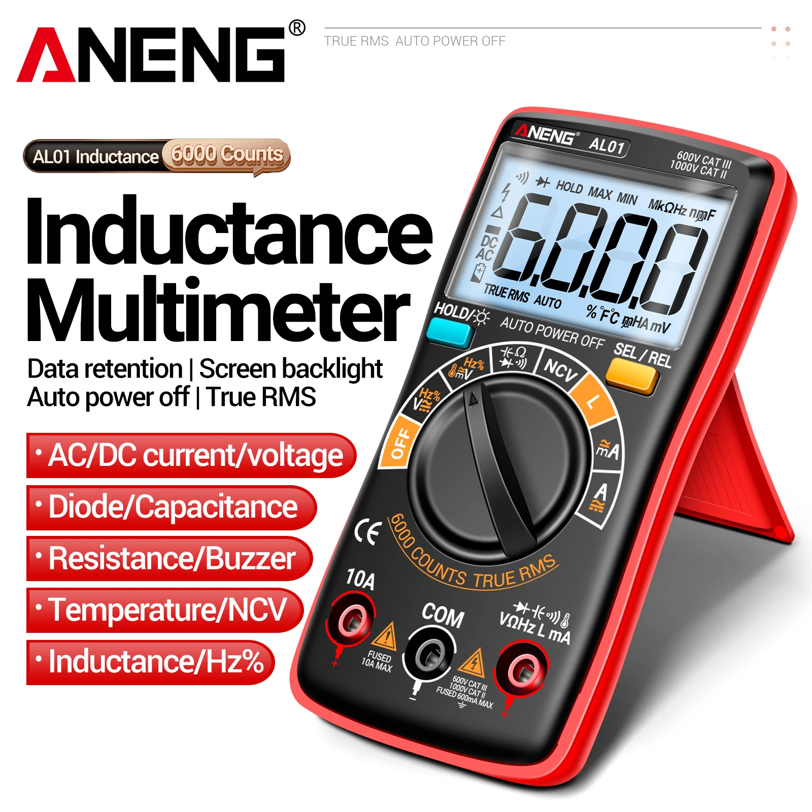 ANENG AL01 Voltage Detector Smart Test Pen with LED Light Sound Alarm Live Wire Testing Break Point Finder Safe Electric Tool
ANENG AL01 Voltage Detector Smart Test Pen with LED Light Sound Alarm Live Wire Testing Break Point Finder Safe Electric Tool