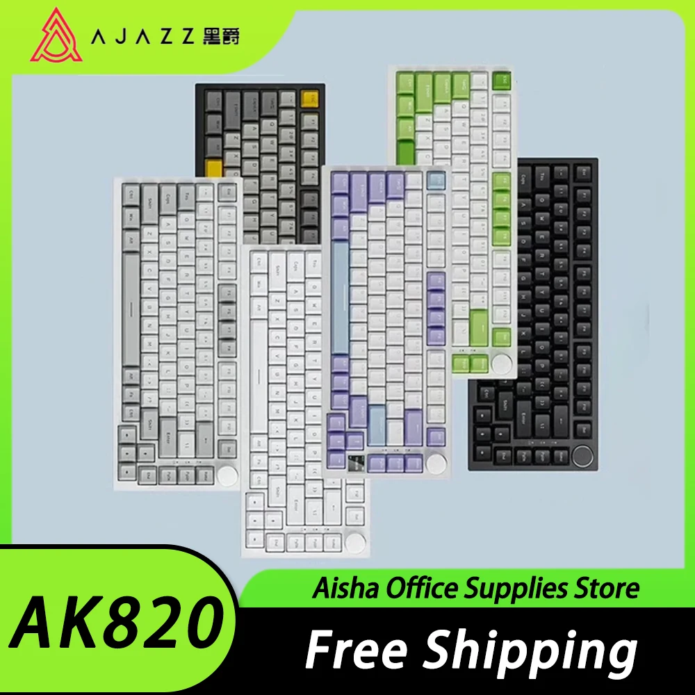 Клавиатура AJAZZ AK820 Механическая с TFT-экраном, многофункциональная беспроводная игровая клавиатура с тремя режимами, режим горячей замены, подарок для любителей компьютерных игр
Клавиатура AJAZZ AK820 Механическая с TFT-экраном, многофункциональная беспроводная игровая клавиатура с тремя режимами, режим горячей замены, подарок для любителей компьютерных игр