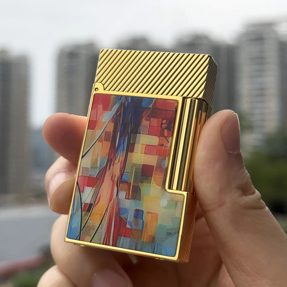 Luxury Gold Lighter Lighters for smokers Soft flame Lighters Classic Refillable Butane Cigarette ToolsFeuerzeug for Rauchen
Luxury Gold Lighter Lighters for smokers Soft flame Lighters Classic Refillable Butane Cigarette ToolsFeuerzeug for Rauchen