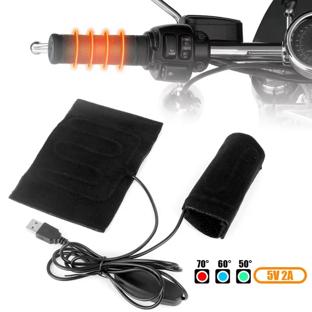USB Motorcycle Heated Grips Handlebars Anti Slip 3-speed Adjustable Warmer Handle Cover Fast Heating Insulated Handlebars
USB Motorcycle Heated Grips Handlebars Anti Slip 3-speed Adjustable Warmer Handle Cover Fast Heating Insulated Handlebars