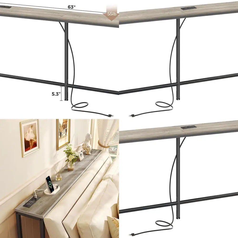 Дубовый консольный столик с розеткой и зарядной станцией, 63, диван-стол для узкой прихожей, мебель для гостиной
Дубовый консольный столик с розеткой и зарядной станцией, 63, диван-стол для узкой прихожей, мебель для гостиной