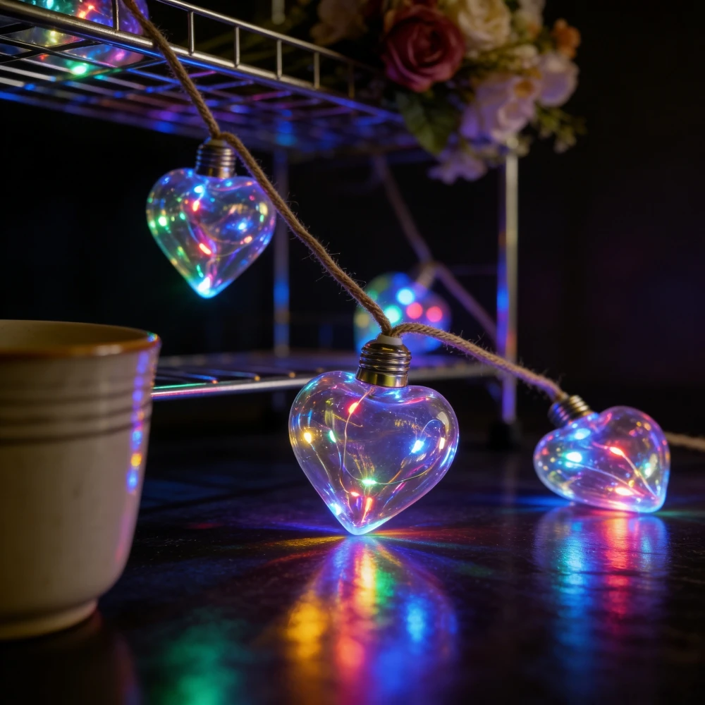1PC 5M10LED Heart Bulb String Lights, Waterproof LED Fairy Lights with Hemp Rope for Outdoor Patio Wedding Party Camping Decor
1PC 5M10LED Heart Bulb String Lights, Waterproof LED Fairy Lights with Hemp Rope for Outdoor Patio Wedding Party Camping Decor