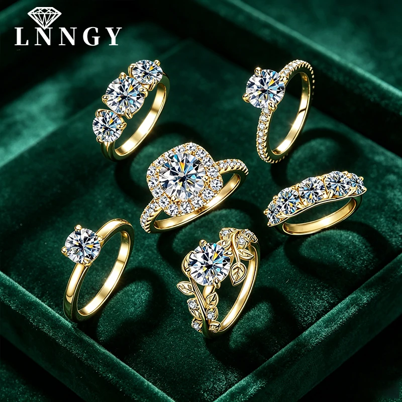 Lnngy Certified Round Cut Moissanite Halo Engagement Ring for Women Sparkling Lab Diamond Wedding Band Jewelry Gift
Lnngy Certified Round Cut Moissanite Halo Engagement Ring for Women Sparkling Lab Diamond Wedding Band Jewelry Gift