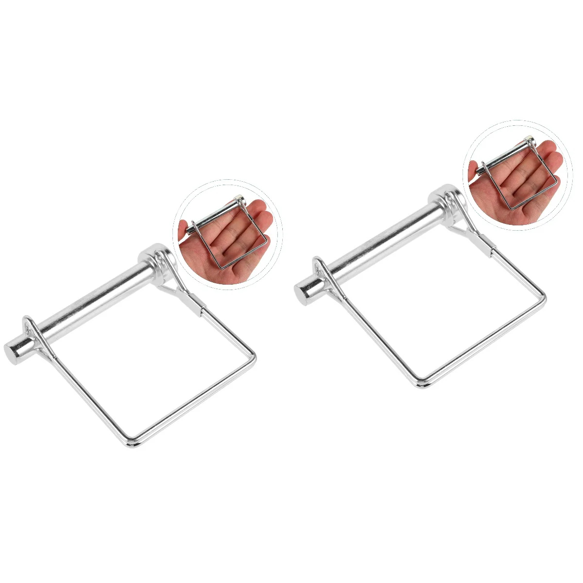 2 PCS Square Lock Pin Trailer Locking Hitch and Clip Receiver Spring for Pins Heavy Duty
2 PCS Square Lock Pin Trailer Locking Hitch and Clip Receiver Spring for Pins Heavy Duty