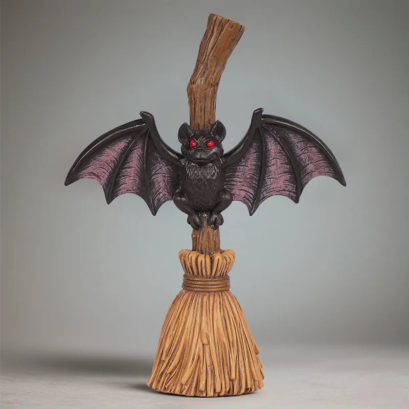 Halloween broom bat resin ornaments home desktop holiday props decoration small ornaments
Halloween broom bat resin ornaments home desktop holiday props decoration small ornaments