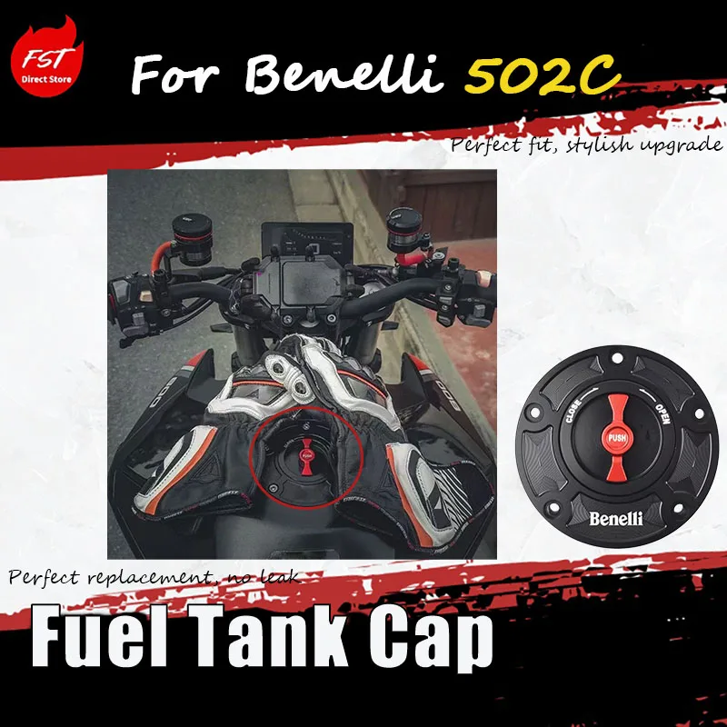 For Benelli 502C-specific modified racing fuel tank cap quick-lock accessory for seamless installation without damage
For Benelli 502C-specific modified racing fuel tank cap quick-lock accessory for seamless installation without damage