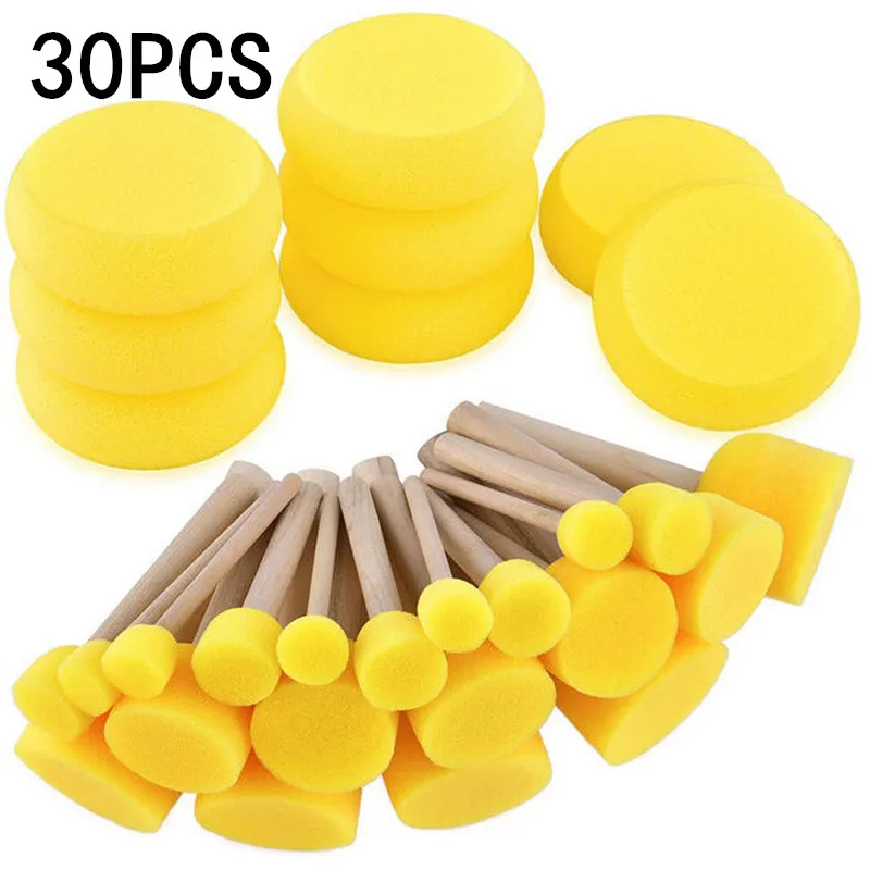 30PCS/Set Multi-Size Round Sponge Brush, Artist Painting Foam Sponge for Watercolor, Crafts, Face Painting
30PCS/Set Multi-Size Round Sponge Brush, Artist Painting Foam Sponge for Watercolor, Crafts, Face Painting