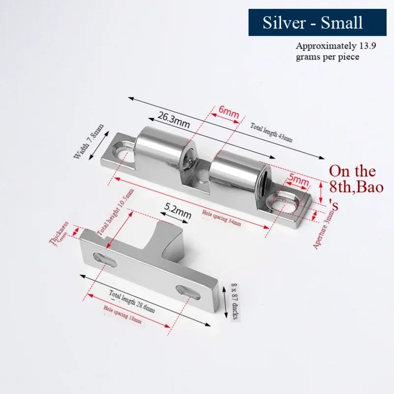 Double Spring Steel Ball Catch Latch for Furniture Cupboard Cabinet Door Damper Buffer Adjustable Closet Tension Latch Hardware
Double Spring Steel Ball Catch Latch for Furniture Cupboard Cabinet Door Damper Buffer Adjustable Closet Tension Latch Hardware