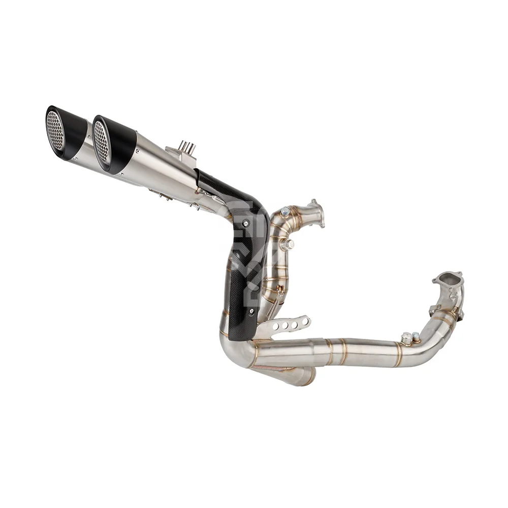 Motorcycle High Mount Exhaust With Header Link Pipe Underseat For Ducati Panigale V2 2020 to 2024 StreetFighter V2 2022-2024
Motorcycle High Mount Exhaust With Header Link Pipe Underseat For Ducati Panigale V2 2020 to 2024 StreetFighter V2 2022-2024