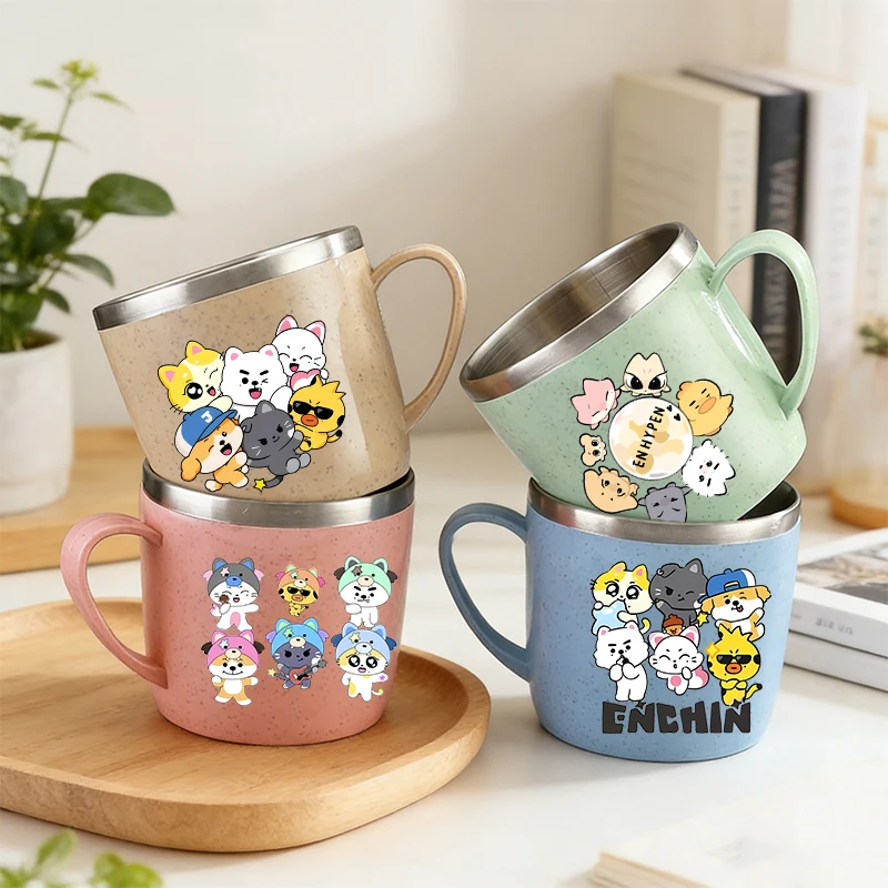 ENHYPEN Woman Water Cup KPOP Men's Team Print Double Layer Anti Scalding Milk Cup Stainless Steel Cups Female Water Cups Gift
ENHYPEN Woman Water Cup KPOP Men's Team Print Double Layer Anti Scalding Milk Cup Stainless Steel Cups Female Water Cups Gift