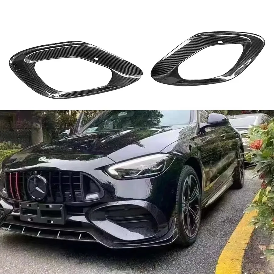 For Mercedes Benz C Class W206 C200 C260L Sport Carbon Fiber Fog lamp frame grill Front Bumper Air Vent Cover Tuyere Body Kit
For Mercedes Benz C Class W206 C200 C260L Sport Carbon Fiber Fog lamp frame grill Front Bumper Air Vent Cover Tuyere Body Kit