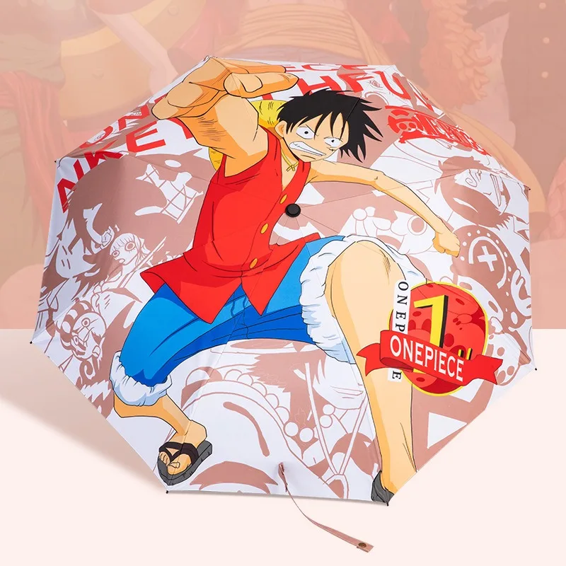New One Piece Luffy Rain Umbrella 3 Fold Automatic Travel Compact Portable Sunscreen Parasol Windproof Woman Men Gift
New One Piece Luffy Rain Umbrella 3 Fold Automatic Travel Compact Portable Sunscreen Parasol Windproof Woman Men Gift