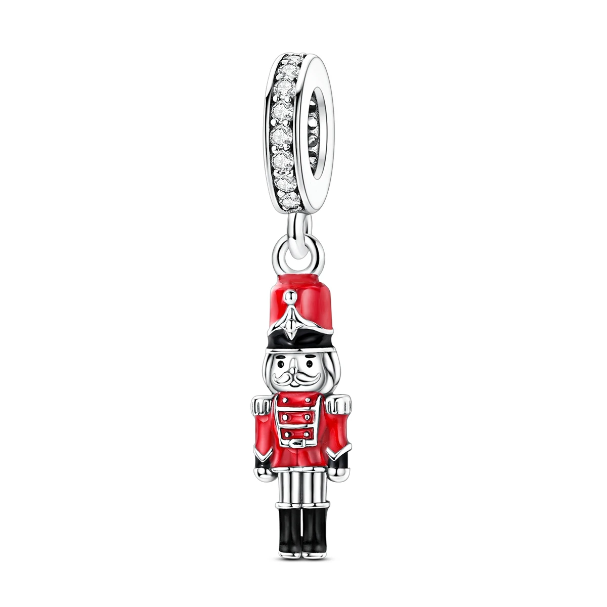 925 Sterling Silver Nutcracker Soldier Charm Red Enamel Dangle Bead Fit Bracelets Christmas Holiday Women Kids Jewelry Gift
925 Sterling Silver Nutcracker Soldier Charm Red Enamel Dangle Bead Fit Bracelets Christmas Holiday Women Kids Jewelry Gift