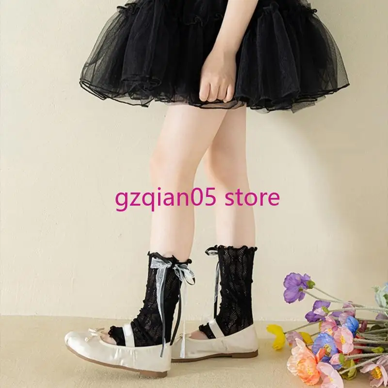 N7ME Ballet Inspired Girls Leg Warmer Lace Ruffle Bowknot Detail Stackable Design Socks Sleeve for Dresses
N7ME Ballet Inspired Girls Leg Warmer Lace Ruffle Bowknot Detail Stackable Design Socks Sleeve for Dresses