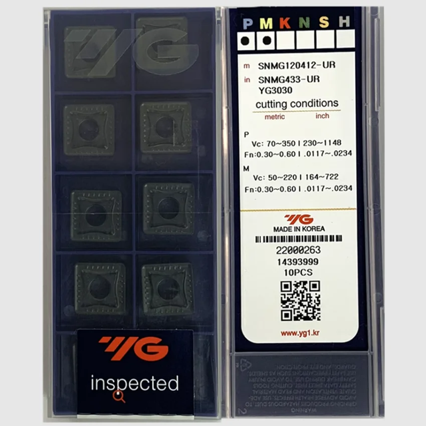 SNMG120408-UR YG3020/SNMG120412-UR YG3020/SNMG120408-UR YG3030/SNMG120412-UR оригинальные вкладыши из карбида YG, токарные вставки с ЧПУ
SNMG120408-UR YG3020/SNMG120412-UR YG3020/SNMG120408-UR YG3030/SNMG120412-UR оригинальные вкладыши из карбида YG, токарные вставки с ЧПУ