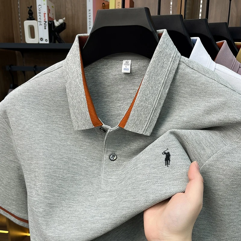 Летняя роскошная модная мужская классическая футболка из 100% хлопка с вышивкой Paul Pony, удобная, дышащая, повседневная, с коротким рукавом, хит продаж
Летняя роскошная модная мужская классическая футболка из 100% хлопка с вышивкой Paul Pony, удобная, дышащая, повседневная, с коротким рукавом, хит продаж