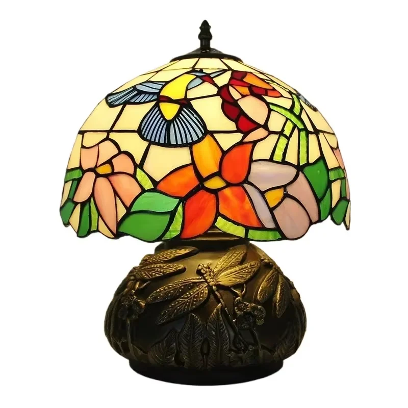 12inch Handmade Antique Tiffany Stained Glass Pearl Hummingbird Lampshade Table Light Desk Lamp for Bedroom Bedside Cafe Villa
12inch Handmade Antique Tiffany Stained Glass Pearl Hummingbird Lampshade Table Light Desk Lamp for Bedroom Bedside Cafe Villa