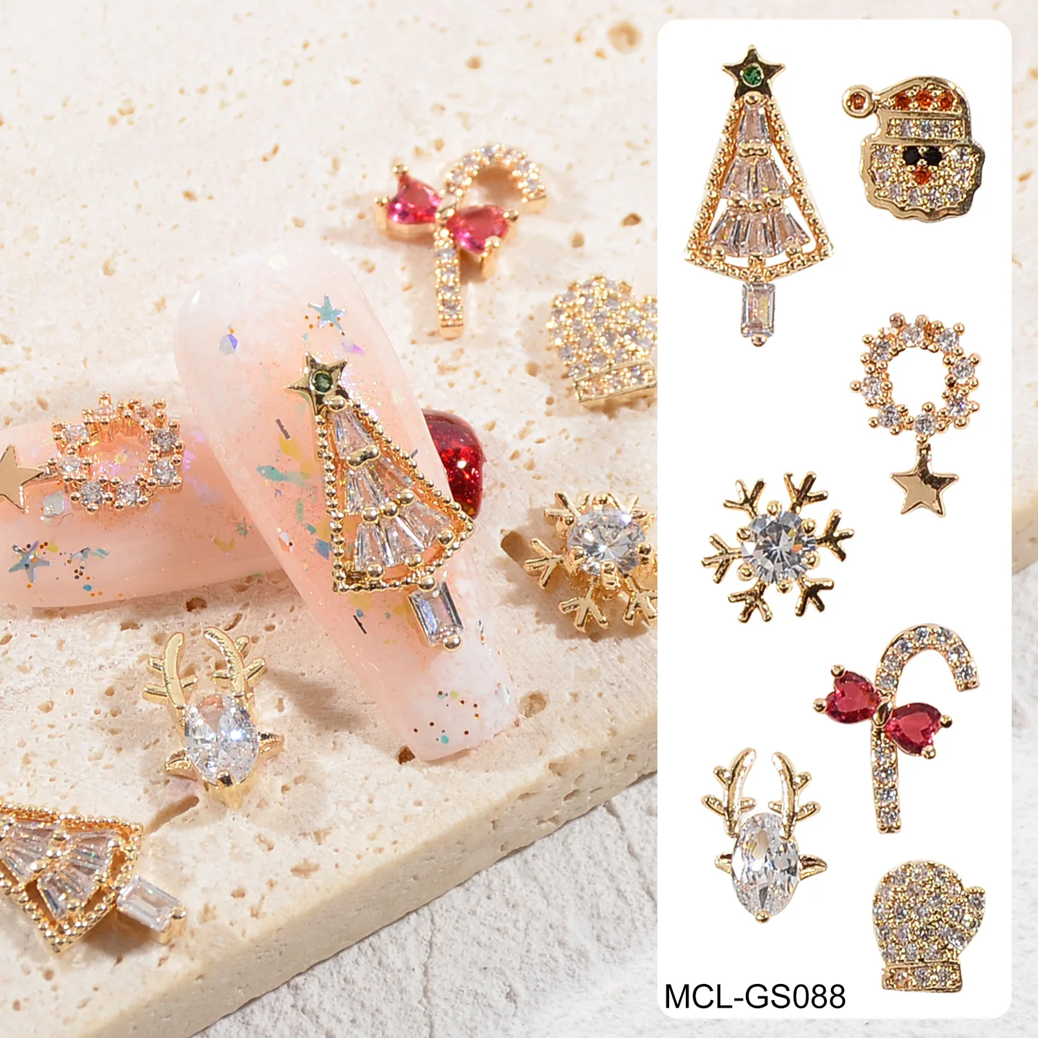 10PCS Christmas Alloy Rhinestone Nail Art Decorations with Reindeer and Snowflakes
10PCS Christmas Alloy Rhinestone Nail Art Decorations with Reindeer and Snowflakes