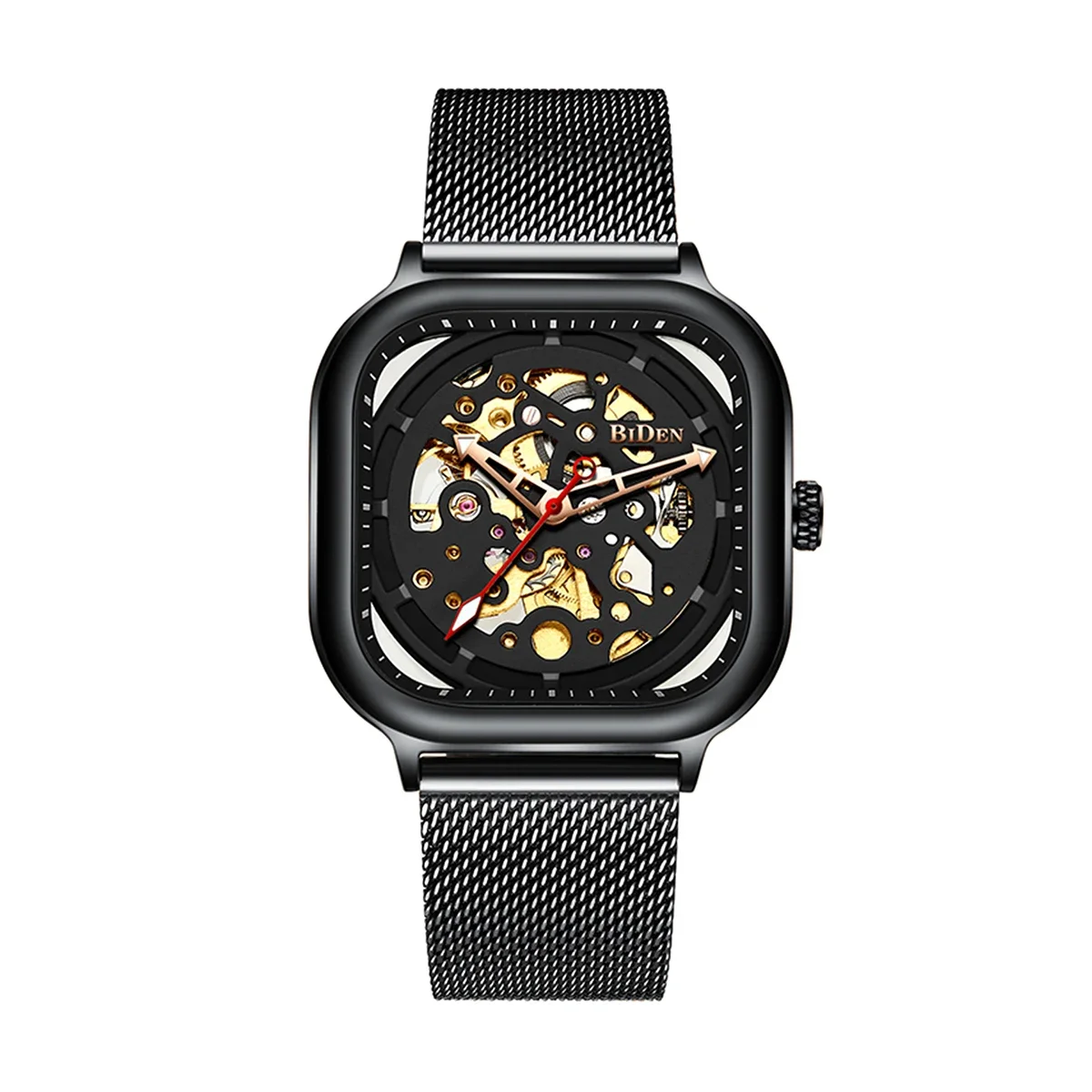 BIDEN fully automatic men's mechanical watch, high-end casual skeleton men's watch, stainless steel waterproof original factory
BIDEN fully automatic men's mechanical watch, high-end casual skeleton men's watch, stainless steel waterproof original factory