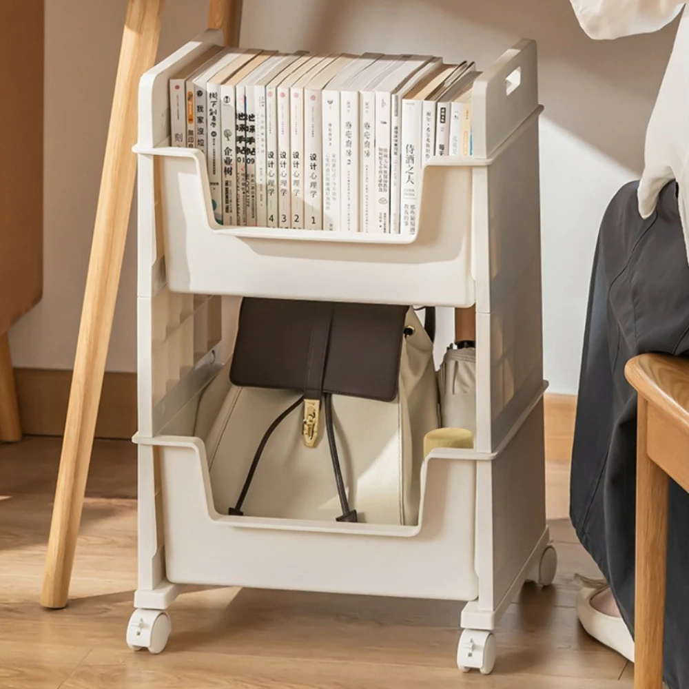 Rolling Storage Cart with Multi Tier Shelves Rotating Organizer for Office Books Deskside and Home Storage Use
Rolling Storage Cart with Multi Tier Shelves Rotating Organizer for Office Books Deskside and Home Storage Use