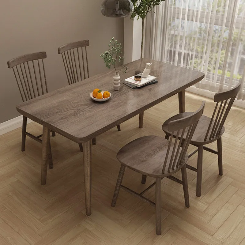 PYJ Nordic all-solid wood dining table and chair combination household log light luxury rectangular dining table
PYJ Nordic all-solid wood dining table and chair combination household log light luxury rectangular dining table