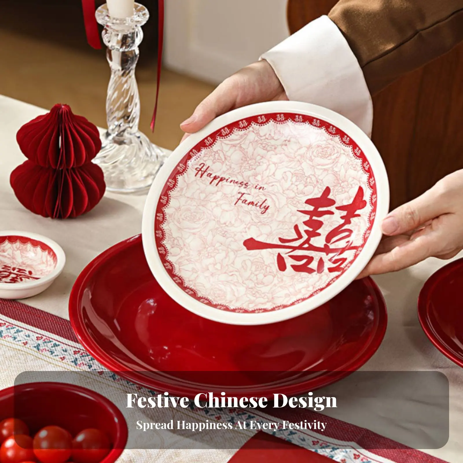 Red Festive Tableware Set, Ceramic Bowl, Plate, Chopsticks, Under-Glaze Color, Gift Box, Home, Couple, Wedding
Red Festive Tableware Set, Ceramic Bowl, Plate, Chopsticks, Under-Glaze Color, Gift Box, Home, Couple, Wedding