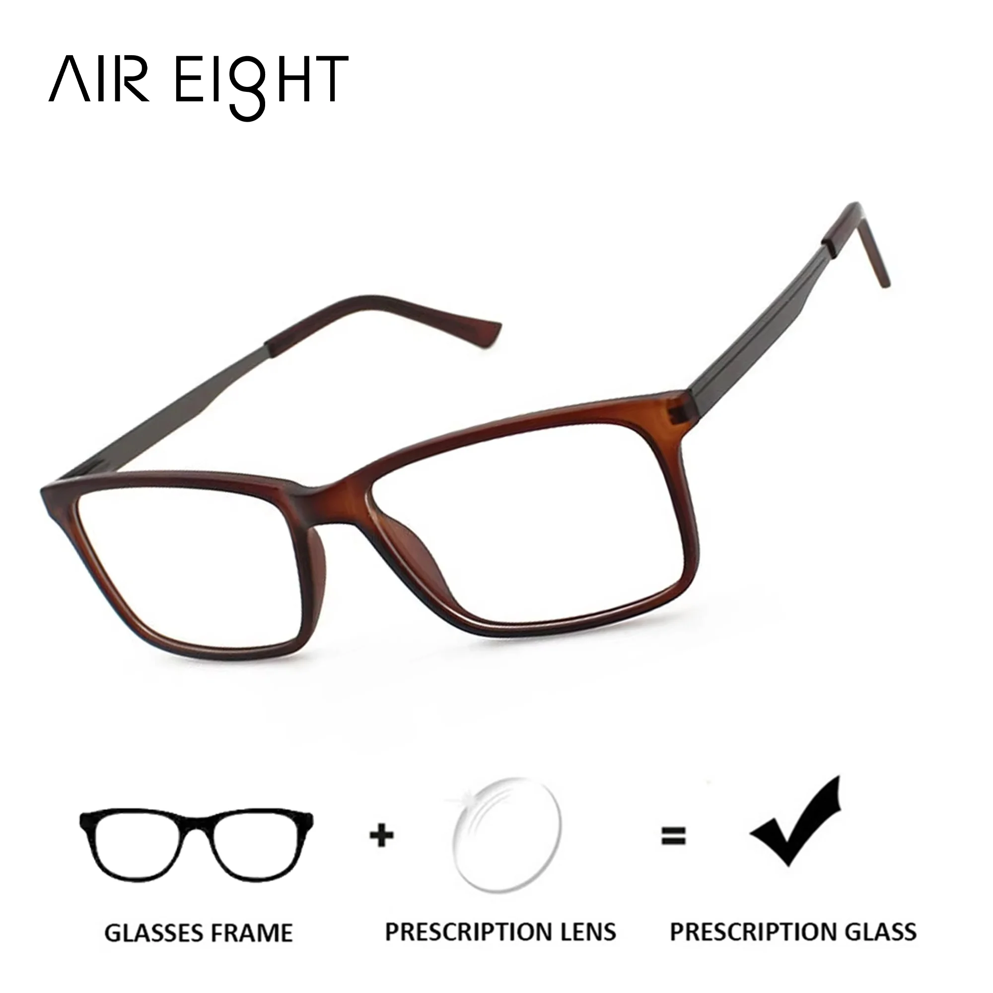 AIR EIGHT Acetate Square Prescription Glasses For Men Photochromic Eyeglasses Progressive Multifocal Anti Blue Light Lenses
AIR EIGHT Acetate Square Prescription Glasses For Men Photochromic Eyeglasses Progressive Multifocal Anti Blue Light Lenses