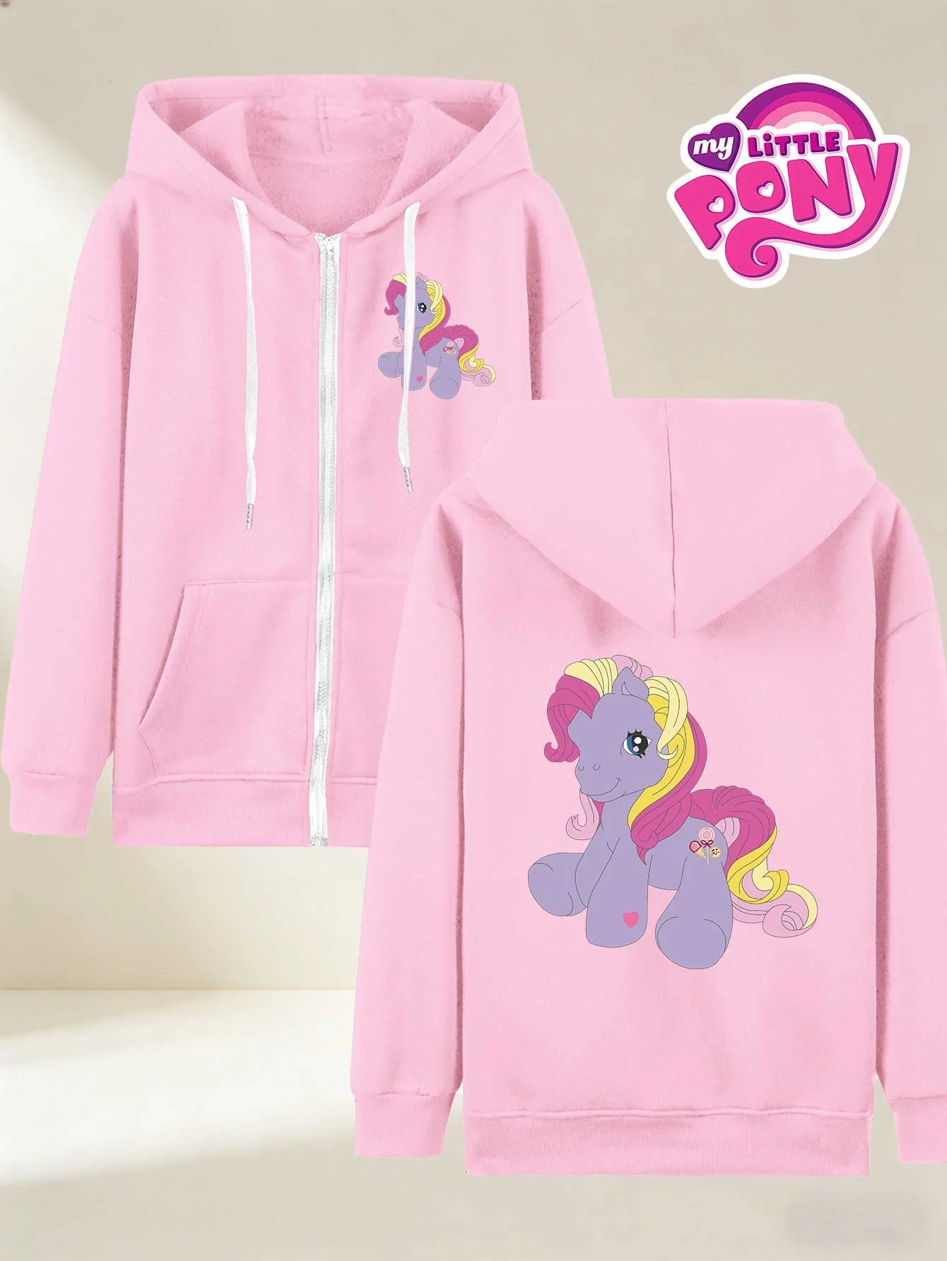 Autumn And Winter Women'S Hooded Sweatshirt, My Little Pony Collaboration, "My Little Pony" Purple Pony Dessert Decoration Cute
Autumn And Winter Women'S Hooded Sweatshirt, My Little Pony Collaboration, "My Little Pony" Purple Pony Dessert Decoration Cute