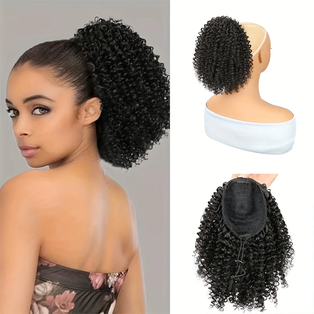 Synthetic Afro Puff Curly Chignon 10inch Short Kinky Curly Drawstring Ponytail Hair Extension Hairpieces For Women
Synthetic Afro Puff Curly Chignon 10inch Short Kinky Curly Drawstring Ponytail Hair Extension Hairpieces For Women