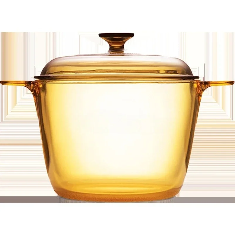 Glass pot High temperature resistant transparent pot Household amber stew pot Single pot
Glass pot High temperature resistant transparent pot Household amber stew pot Single pot