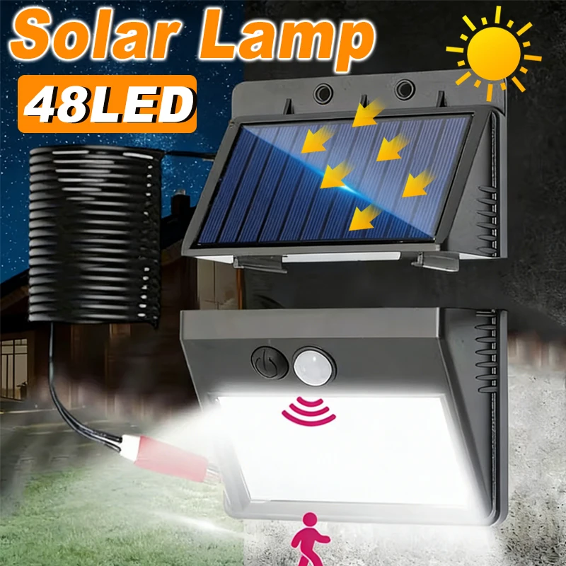 20/30/48 LED Split/Integrated Solar Light PIR Motion Sensor Wall Light Solar Lamp Outdoor Waterproof Solar Countyard Garden Lamp
20/30/48 LED Split/Integrated Solar Light PIR Motion Sensor Wall Light Solar Lamp Outdoor Waterproof Solar Countyard Garden Lamp
