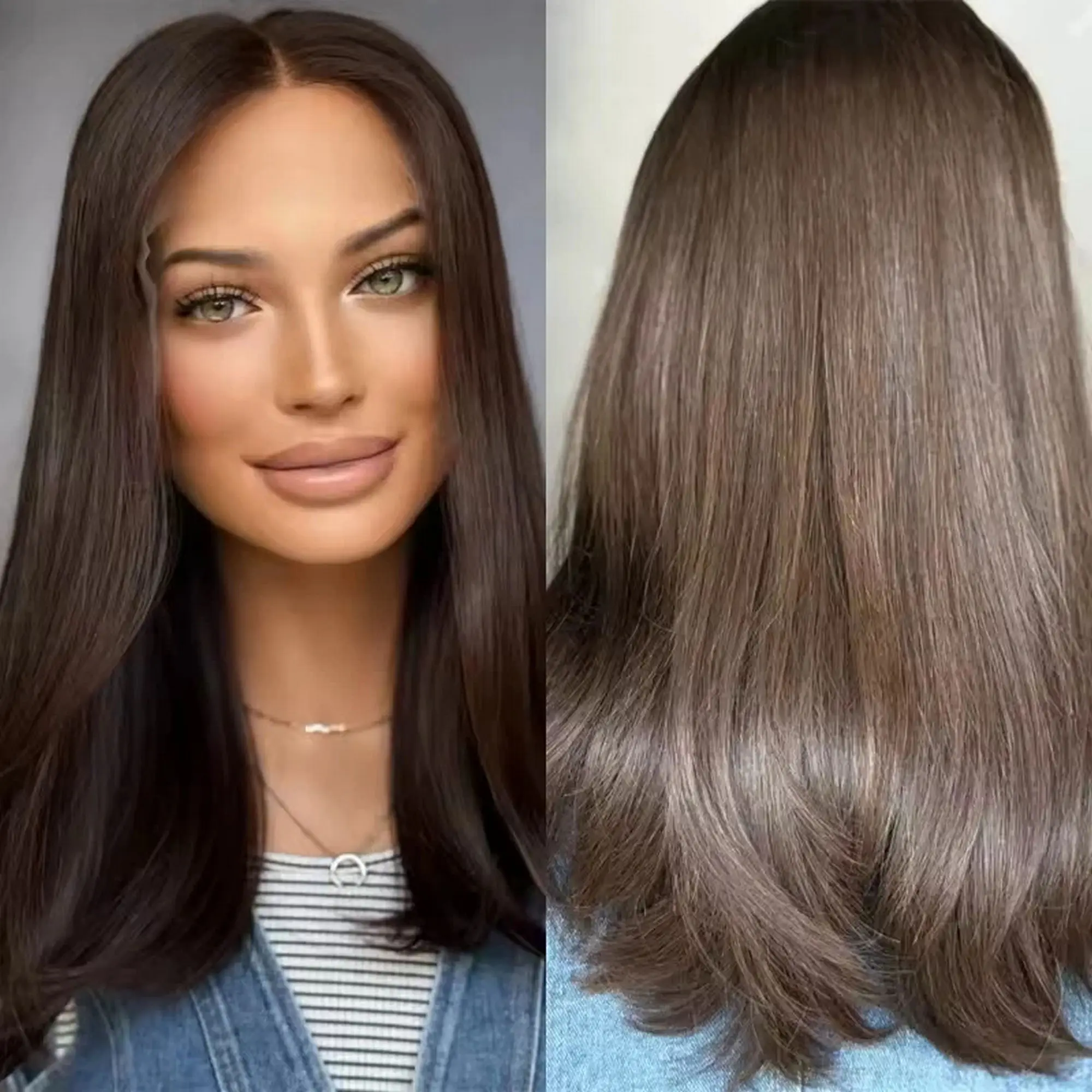 Синтетический парик Shadow Roots Ombre, темно-коричневый, мягкий, прямой, с реалистичными корнями, для женщин, с натуральной линией роста волос, без клея, распродажа
Синтетический парик Shadow Roots Ombre, темно-коричневый, мягкий, прямой, с реалистичными корнями, для женщин, с натуральной линией роста волос, без клея, распродажа