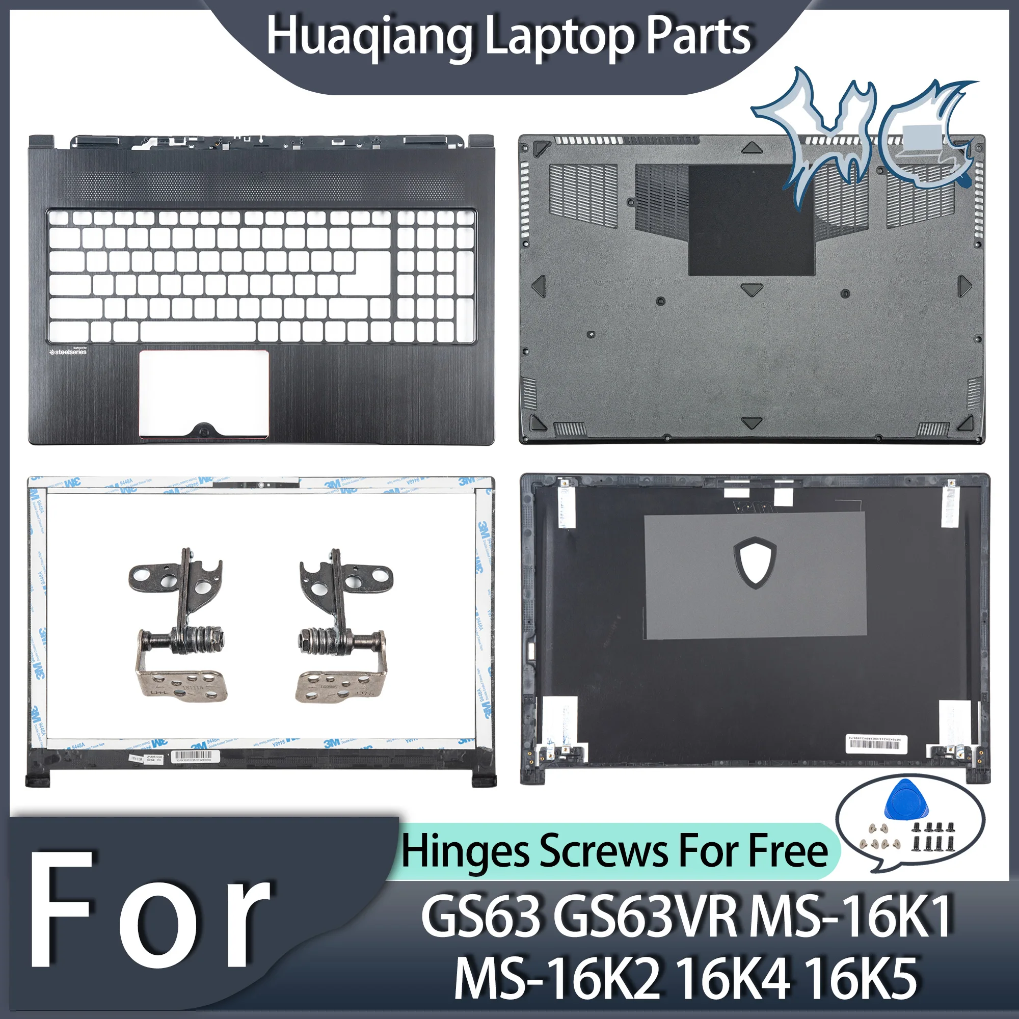 Чехлы для ноутбуков MSI GS63 GS63VR MS-16K1 MS-16K2 16K4 16K5, задняя крышка ЖК-дисплея, рамка для упора для рук, нижняя часть корпуса, запасные части для ноутбука
Чехлы для ноутбуков MSI GS63 GS63VR MS-16K1 MS-16K2 16K4 16K5, задняя крышка ЖК-дисплея, рамка для упора для рук, нижняя часть корпуса, запасные части для ноутбука